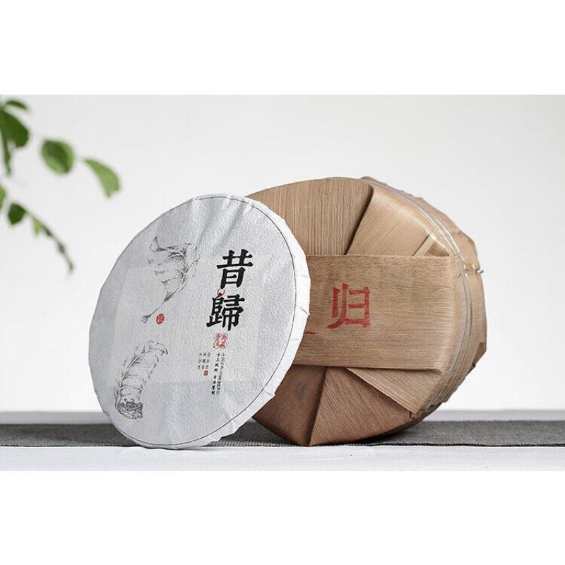 357g Yunnan Pu'er Tee Xigui (Weiße Baumwolle) Ming Vorfrühlings-Tee mit sieben Samenkuchen