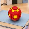Portable Anxiety Toy 3D Printed Stress Ball, Press & Rotating Finger Spinner, Decompression Ball Fidget Toys, Ergonomic for Office Commuting