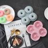 Silikon 4-Mulden Donut Backform