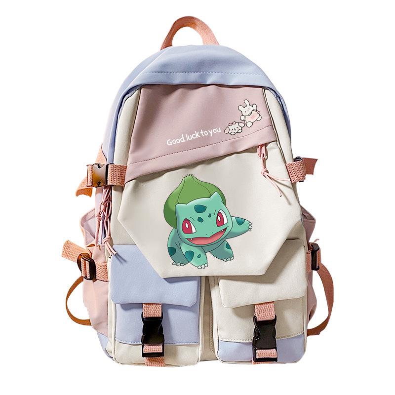 Pokemon Elf Peripheral Printed Casual Backpack Elementary and Secondary School Students Large Capacity Backpack