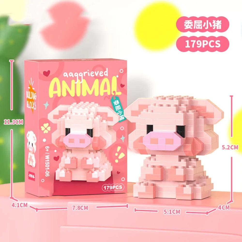Adults Animals Micro Particle Building Blocks Toy for Children 6 to 12 Years Old Boy Birthday Gift Dog Cat Mini Bricks Girl Toys