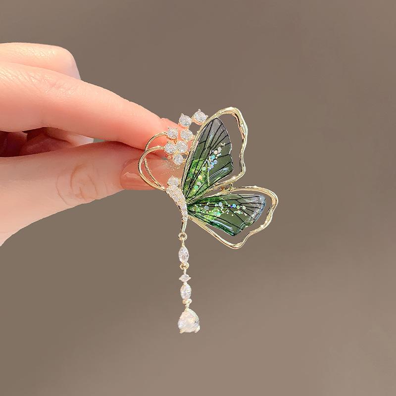 Fashion Corsage Brooch High-End Female Anti-Light Butterfly Brooch High-End Niche Corsage