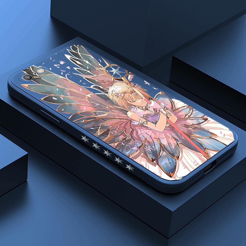 Cartoon Anime Phone Case for iPhone 15 14 13 12 11 Samsung Galaxy S23 S22 A52 A52S Soft Full Protection Square Liquid Silicone Cover