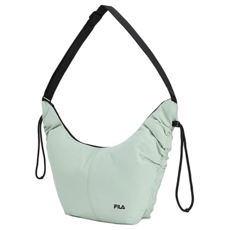 Fila Fitness Lightweight Design Casual Simple Style Brand Logo Color Block Crossbody Fabric Shoulder Bag Women Bags Light-Green A13W531163FGY