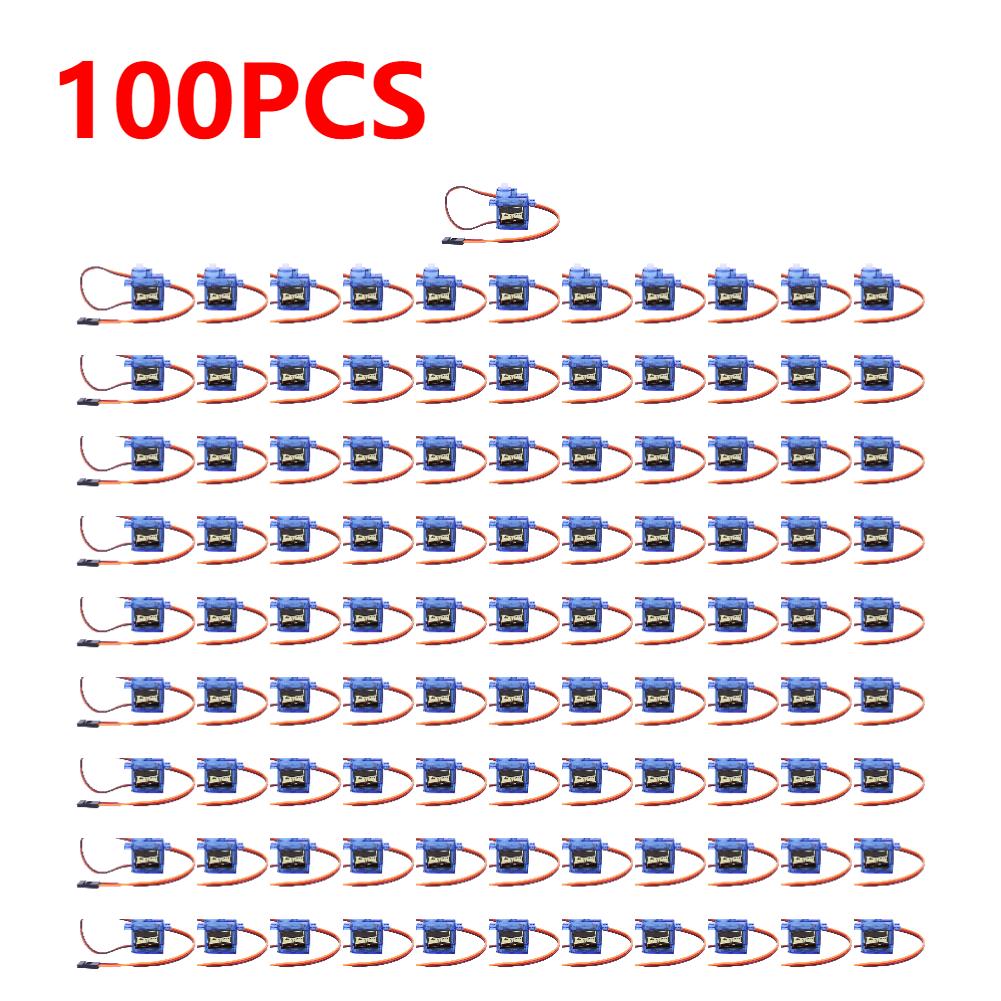 1-100PCS SG90 Servo Motor Micro 9g 180 360 Degree Mount SG90 Kit Without Metal Gear Pro RC Car Toy Airplane Arduino DIY
