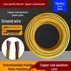 Yellow-Green Bicolor Photovoltaic Ground Wire, Multi-Strand, Tinned Aluminum, Sizes: 4-35 sq mm