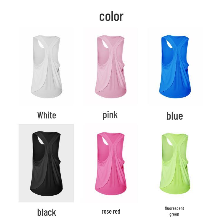 Women's Plus Size Yoga Tank Top - Beautiful Back, Sleeveless Sports Fitness Outerwear