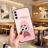 Cartoon Patrick Z-Sponge Funny B-BoB Phone Case Black Silicone Soft For Samsung Galaxy A73,A72,A71,A70,A53,A52,A51