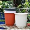 Cylindrical Plastic Flower Pot
