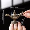 Aladdin Genie Lamp Incense Burner Made of Alloy Material Ideal for Tea Ceremony Decoration and Incense Use