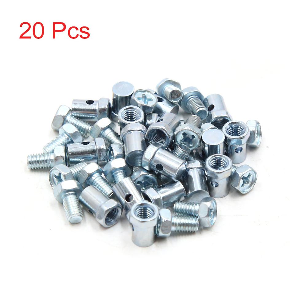 X Autohaux Universal 10/20/30/40/50/70/100pcs 5mm Dia Brake Line Cable Wire Fixed Screws Fastener For Motorcycle Accessories