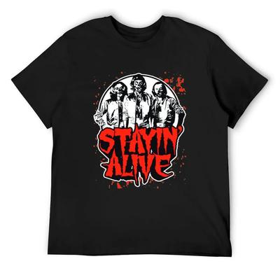 The Bee Gees Stay Alive Gift Halloween T-Shirt Topping Oversizeds Anime Clothes Luxury Designer Heavyweight T Shirts for Men