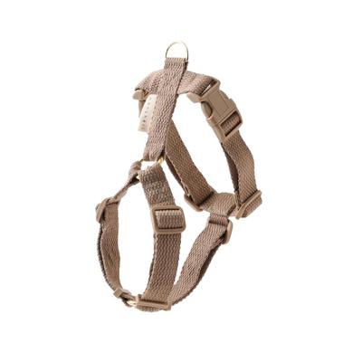 Harness for Small Dogs Adjustable Size with Closure for Walks and Outings Monchéri Cotton-Like (Small/Mocha) One-Touch