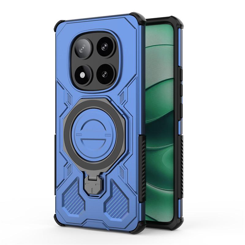 For Xiaomi Redmi Note 14 Pro 5G Case Cover Holder Magnetic Wireless Charging Protective Phone Case On Redmi Note 14 Pro 5G Funda