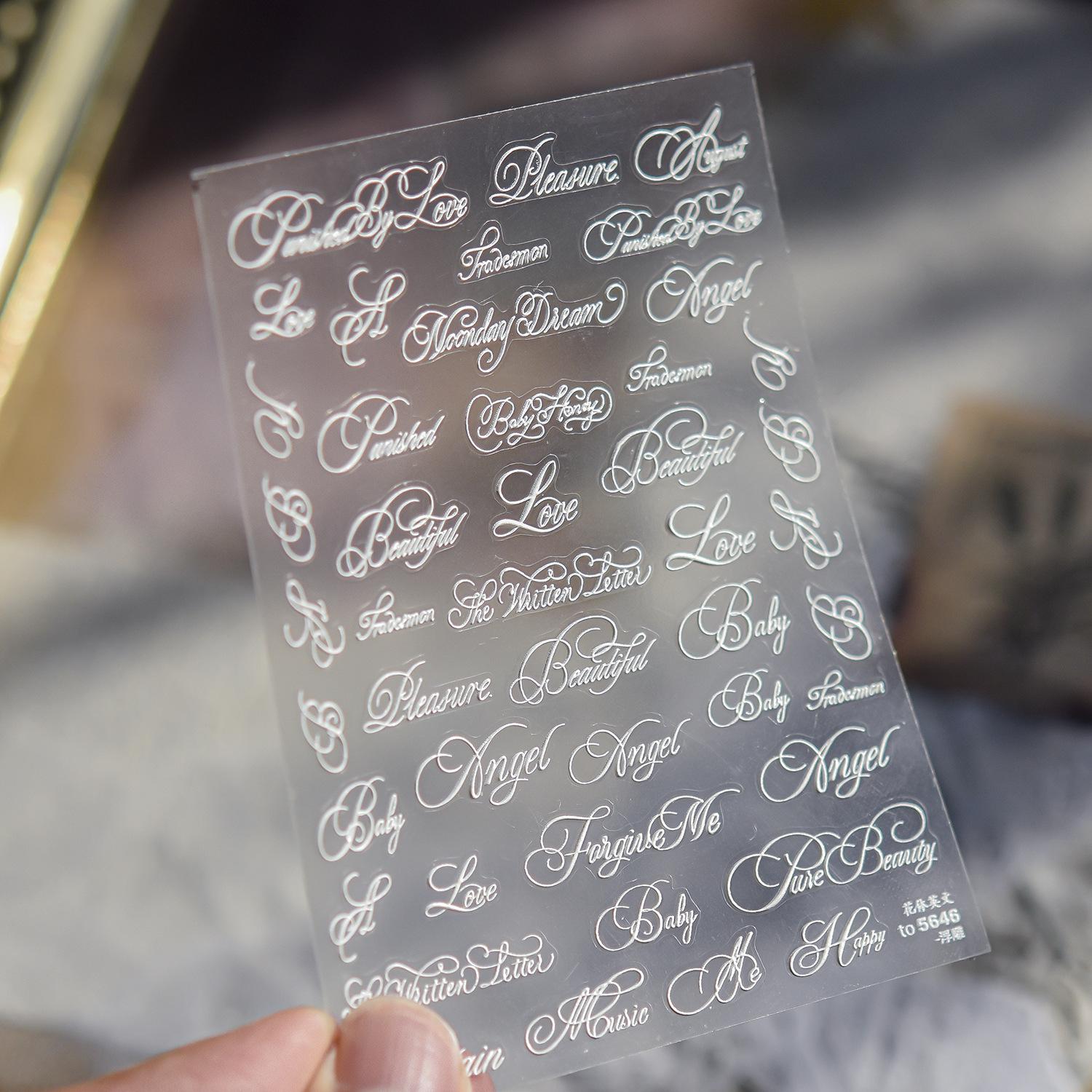 Tomoni Hot Stamping Nail Stickers - Popular DIY Chinese Style Decorative Stickers