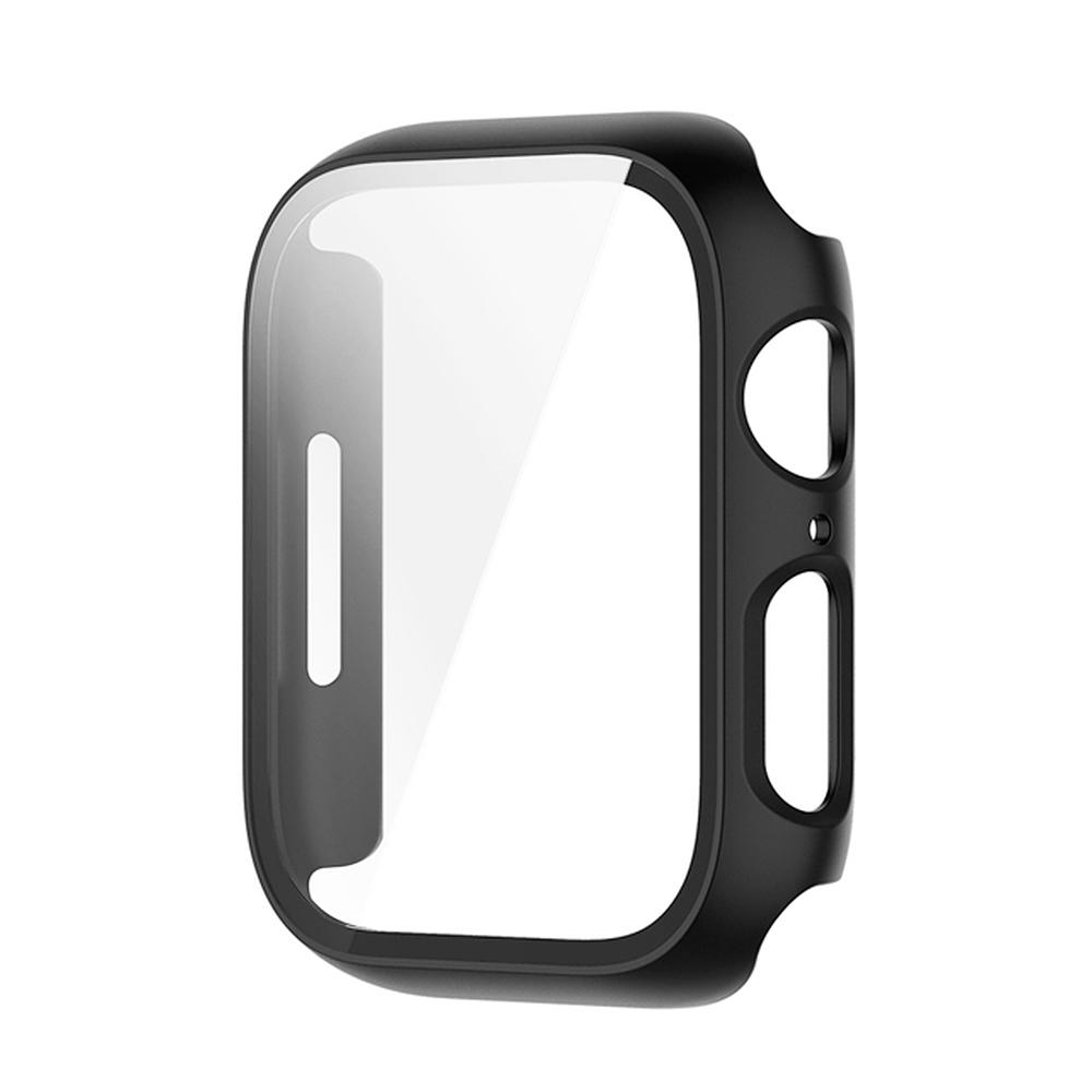 Case for Apple Watch 9 8 7 45mm 44mm 41mm 40mm PC Screen Protector Cover IWatch Series 4/5/6/SE/7/8 SmartWatch Accessories Glass