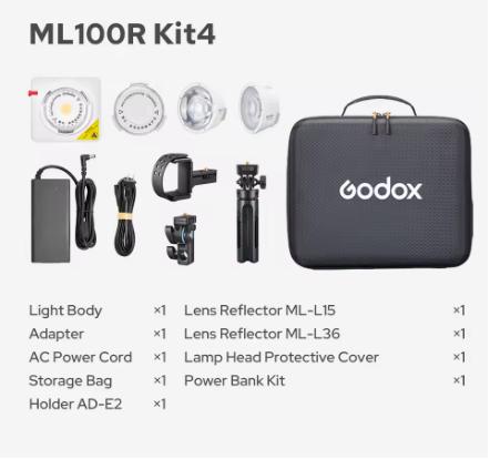 Godox ML100R Full Color LED Video Light 1800K-10000K Portable RGB Pocket Fill Light with 14 Creative Effects for Outdoor Shoot