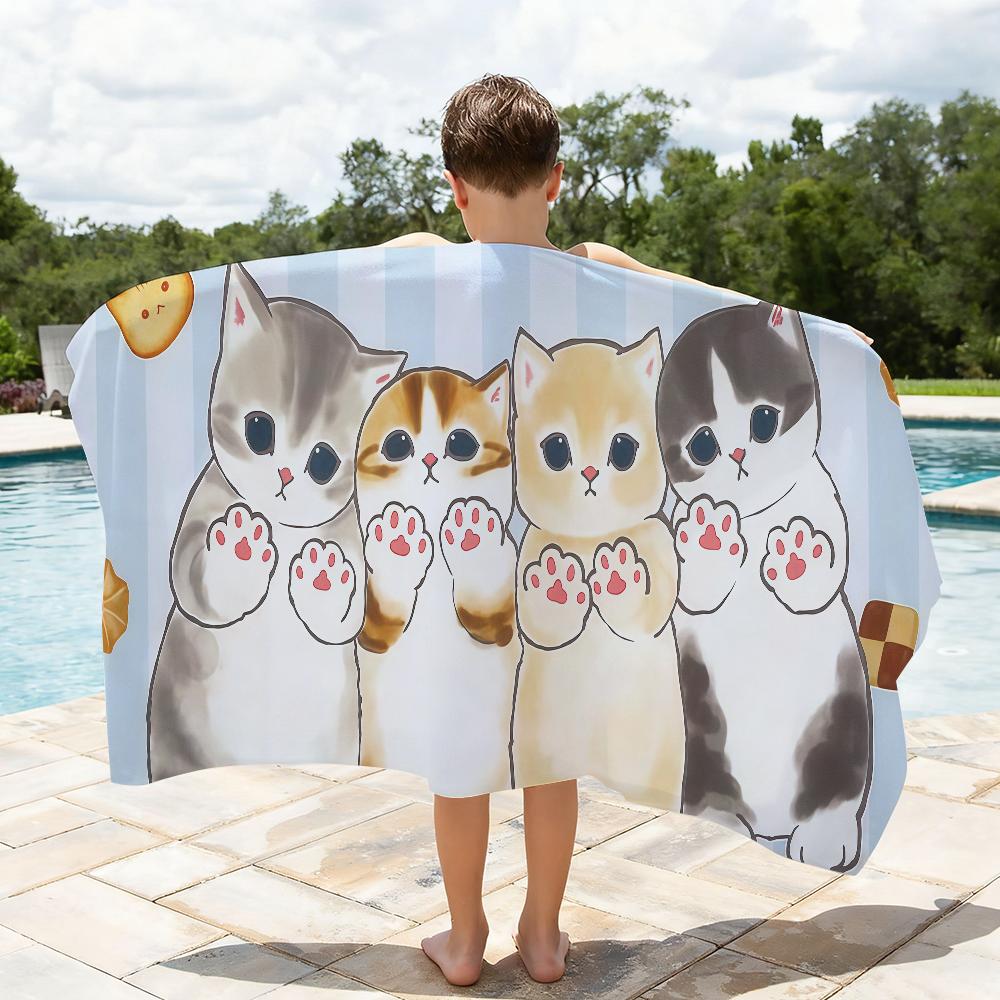 Cartoon M-Mofusand-S Towel Quick Drying Beach Towels Are Suitable For Swimming Pools Camping Yoga And The Gym