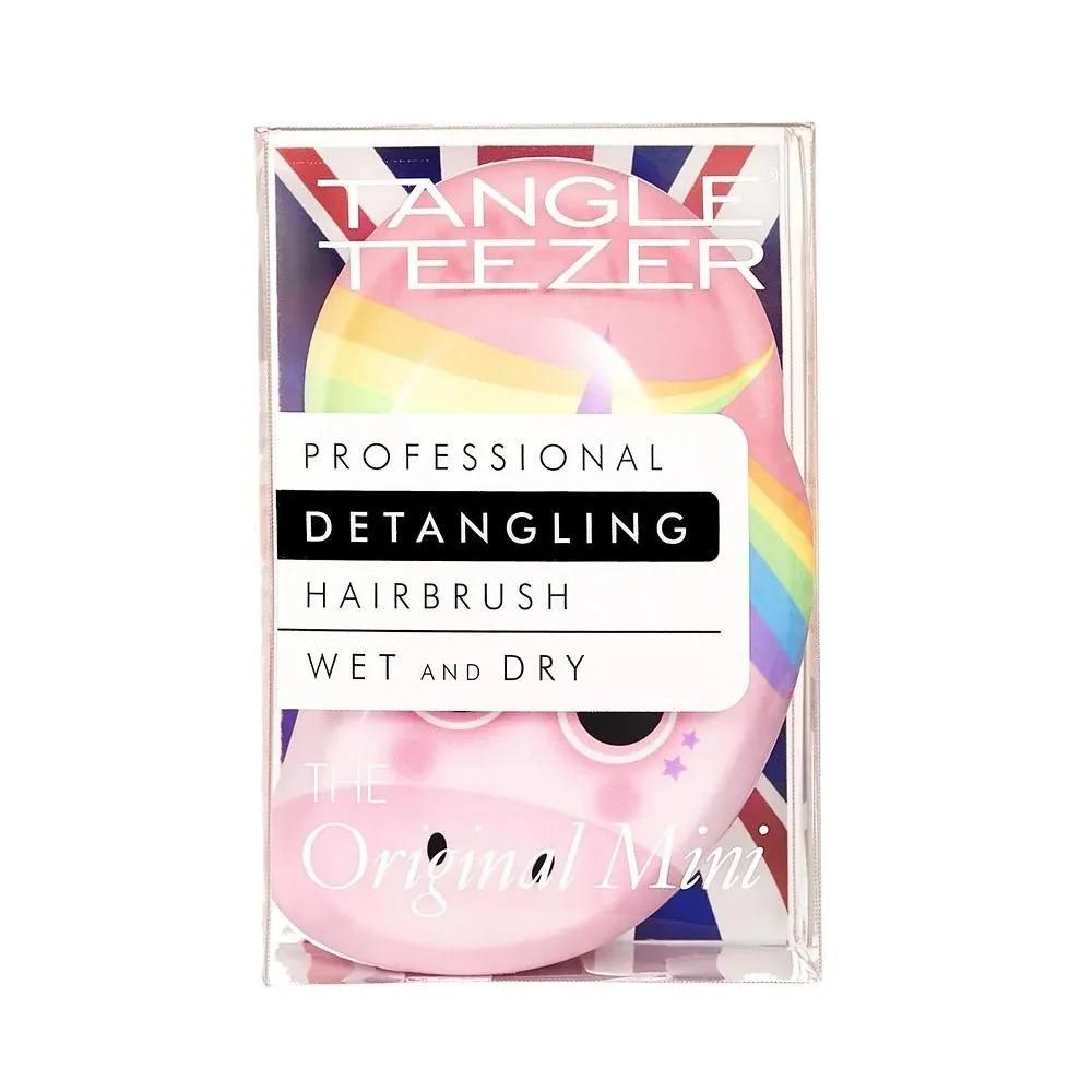 Tangle Teaser Мини-щетка 1 упаковка Розовый Единорог Оригинальная мини-щетка TANGLE TEEZER розовый единорог для детей