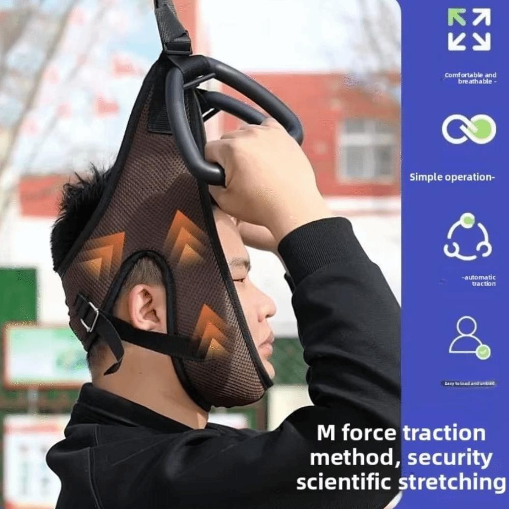 Installation-free Cervical Neck Traction Belt Breathable Neck Massager  Outdoor
