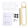 Stirnbandhalter Organizer Metall Haaraccessoires Display Holzsockel Stirnband Display Aufbewahrungsständer mit Tablett C-Form