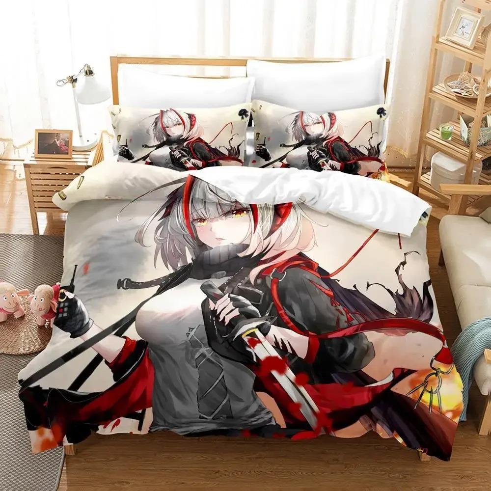 Comfortable Anime Print Bedding Set With Duvet Cover And Pillowcases Single Twin Full Queen King Sizes For All Ages
