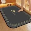 Quick Ship Four-Leaf Clover Diatom Mud Non-Slip Shower Mat - Water Absorbing & Wear Resistant Floor Mat