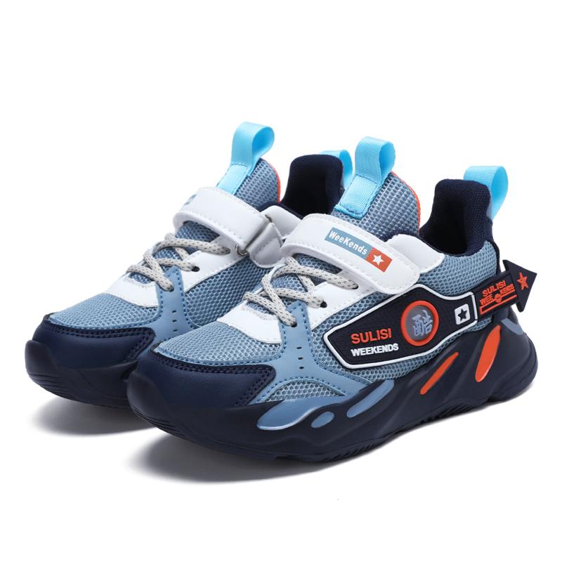 Size27-40 Youth Mesh Breathable Back-to-School Sneakers | Lightweight Casual Walking Shoes, Non-Slip Sporty Trainers for Boys Girls