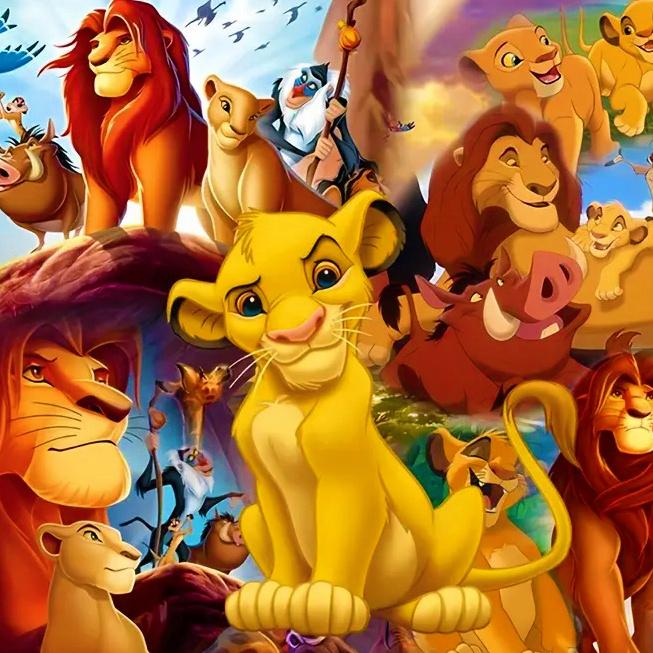 

Король Лев Алмазная Живопись Симба Нала Шрам Алмазная Мозаика Полная Круглая Выкладка Вышивка Настенное Украшение Праздничные Подарки Round 20x20cm