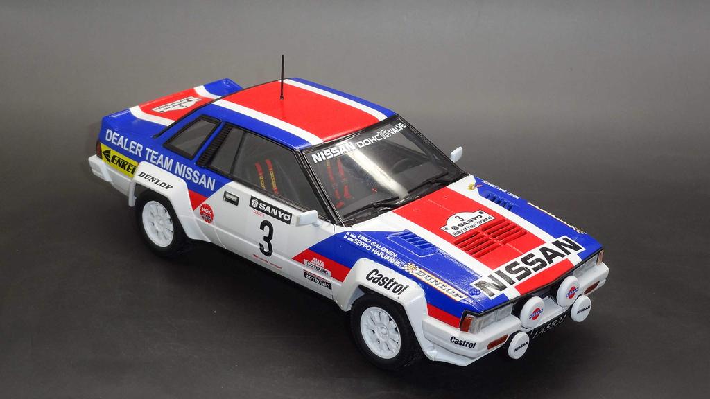 Aoshima Bunka Kyozai 1/24 BEEMAX Series No. 7 Nissan 240RS 1983 New Zealand Rally Specification Plastic Model