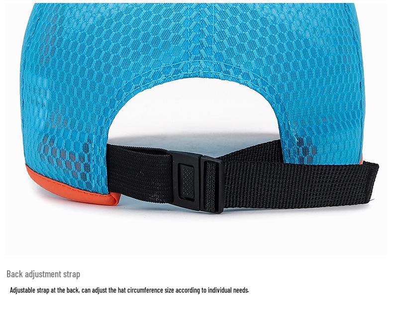 Zhenyueqi Kids' Summer Mesh Sun Hat - Breathable Outdoor Baseball Cap with Hollow Brim