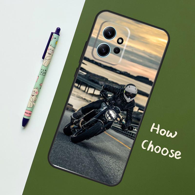 

Чехол для мотоциклиста для Xiaomi Redmi Note 11 12 10 Pro 8 9 Note 12S 11S 9S 10S Redmi 12C 9C 10C 12 Чехол Redmi Note 12S
