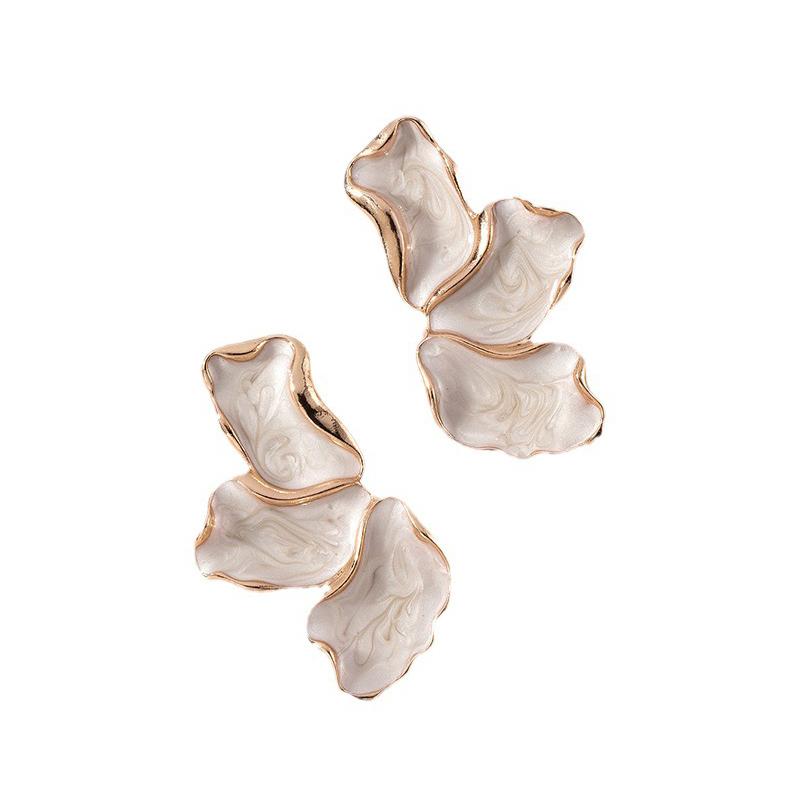 

Серьги Morandi Color White Irregular Drip Earrings Light Luxury Temperament