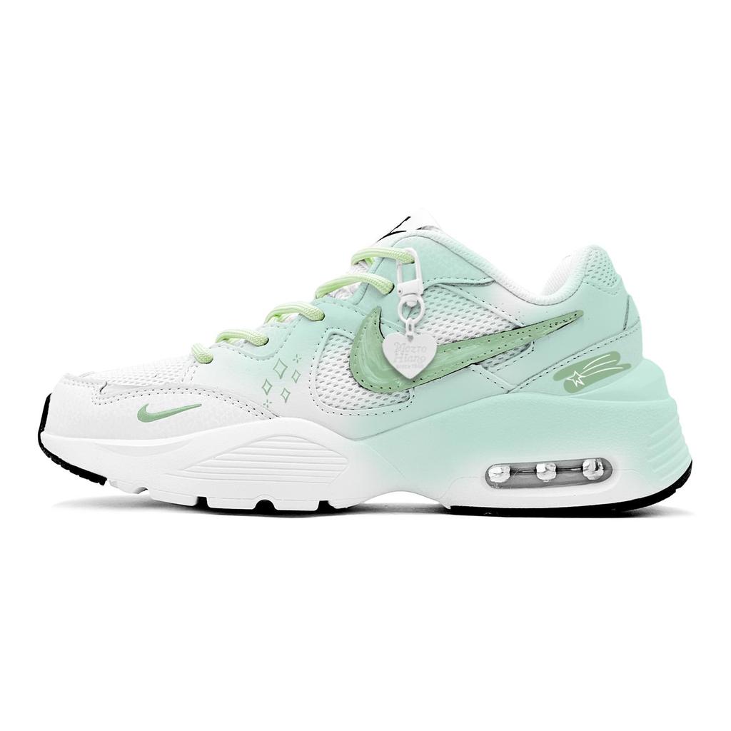Nike Air Max Fusion Low top Running Shoes Women's White Green CJ1671-100(TeamS-S-BOX)