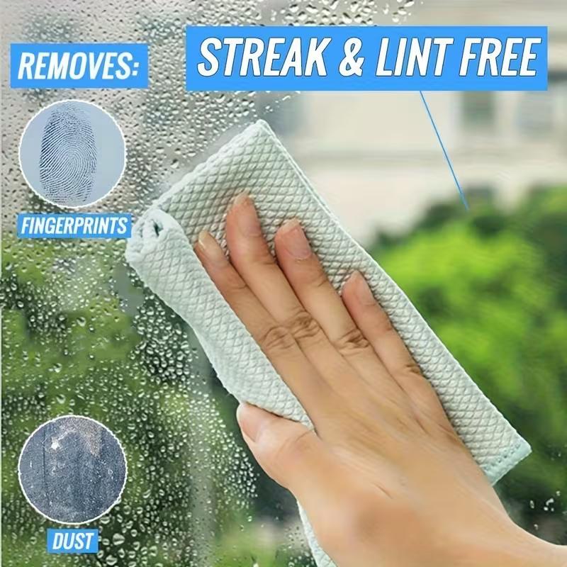 Magisches Glas- und Spiegelreinigungstuch – hinterlässt keine Spuren, hinterlässt keine Wasserflecken, Scheuerschwamm für den Haushalt