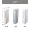 3 in 1 Plastic Narrow Plastic Trash Can Set with Toilet Brush Bathroom Waste Bin Dustbin Trash Cans Garbage Bucket Garbage Bag Dispenser