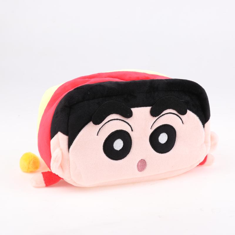 Crayon Shin-Chan Plush Cute Tissue Box Anime Personality Creative Boochan Runny Nose Tissue Storage Box Desktop Decoration