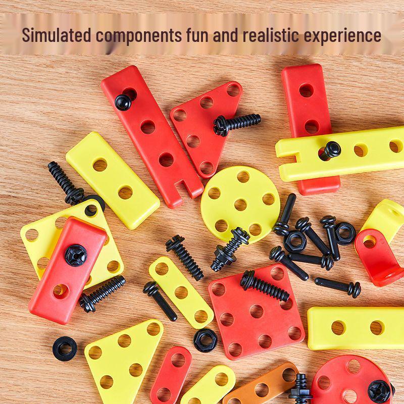 Kids' Pretend Play Repair Tool Set with Electric Drill for Ages 3-6