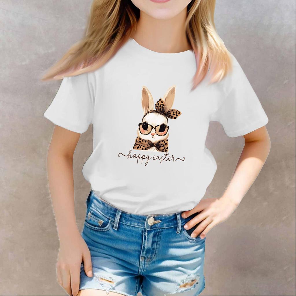 T-shirts för småbarnsflicka, pojkar, barntopp, pojkar och flickor, tryckt kortärmad t-shirt