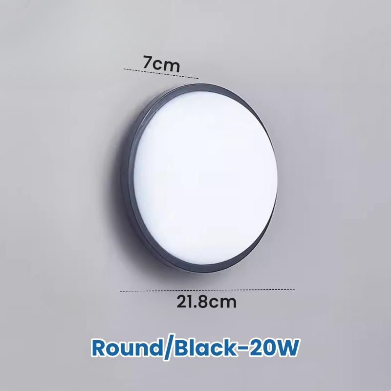 Oval/Square Moistureproof LED Wall Lamp 15W/20W Surface Mounted Bathroom Sconce Waterproof Balcony Garden Outdoor Ceiling Lights