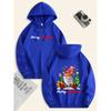 Festive atmosphere, men's casual Christmas hoodie, Santa Claus and Merry Christmas