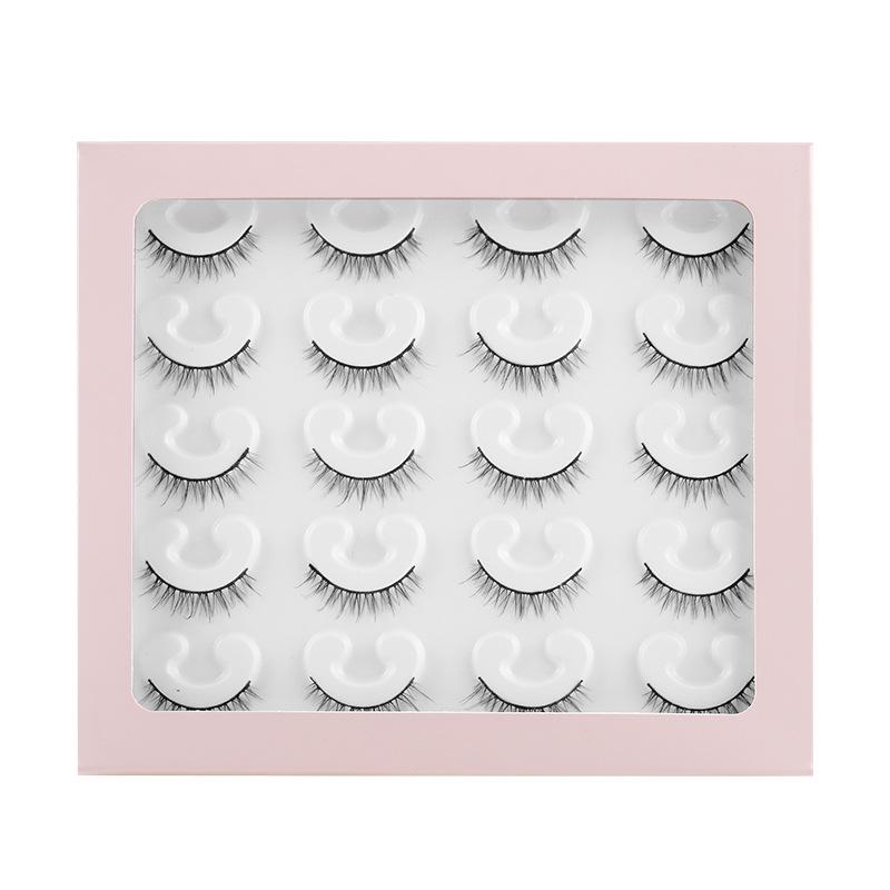 New Product 10 Pairs Of Fake Eyelashes Mink Curly Thick Simulation Natural Short Eyelashes