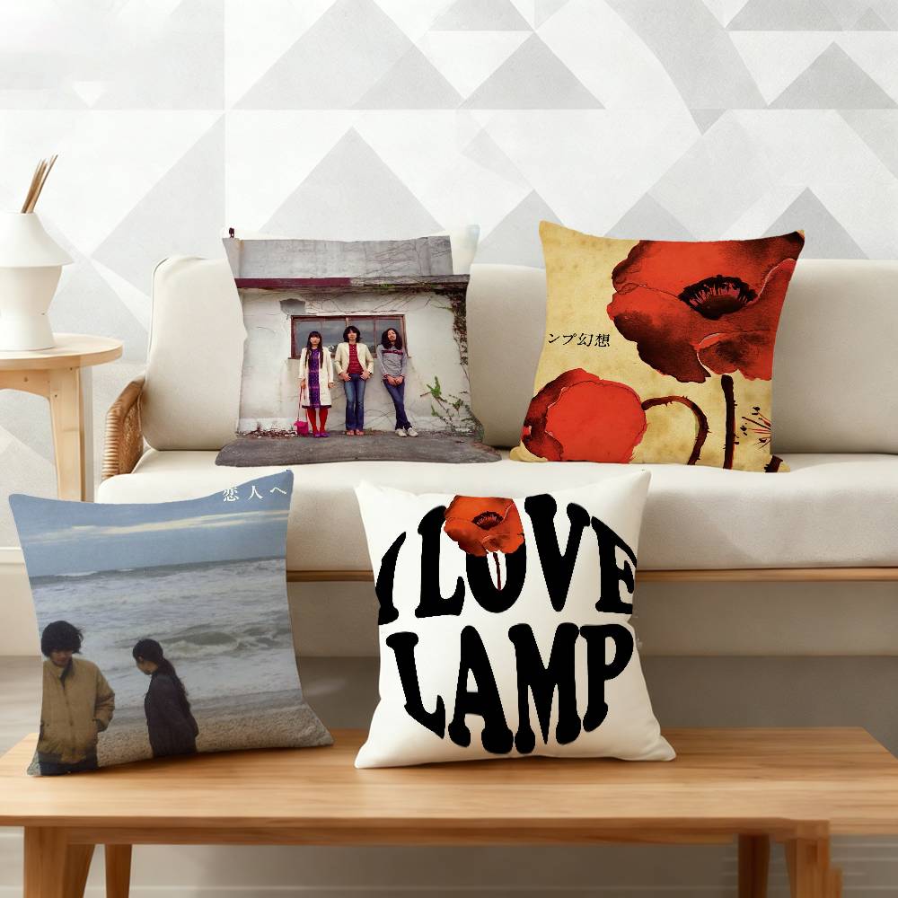 Band Lamp Lamp Genso Pillow Case for Sofa Living Room Home office Decor Protective Cover