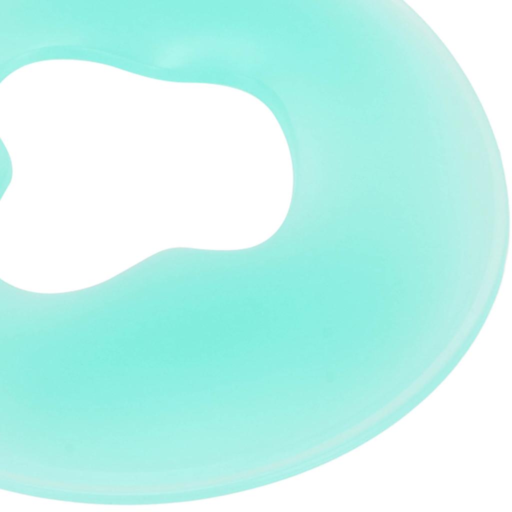 Soft Silicone Pillow Comfortable Skin Friendly Round   Spa Relax Silicone Face Pillow