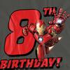 Iron Man Womens/Ladies 8th Birthday T-Shirt