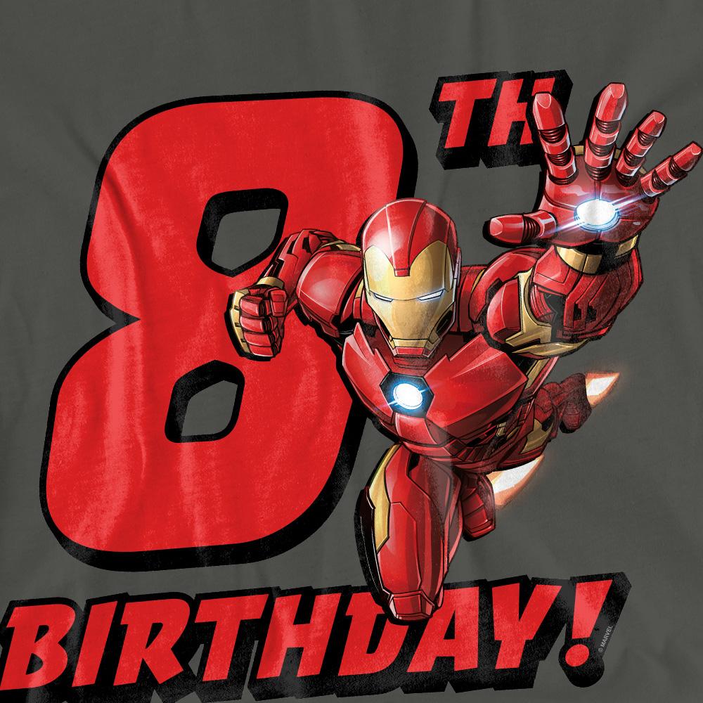 Iron Man Womens/Ladies 8th Birthday T-Shirt