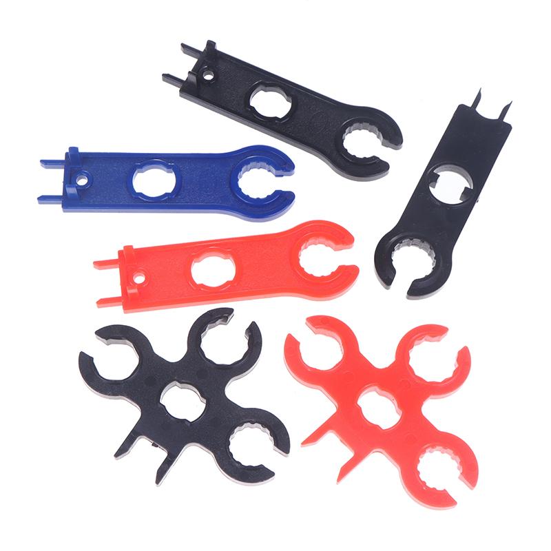 2Pcs Mc4 Solar Panel Connector Disconnect Tools Solar Connector Wrench Plastic Pocket Solar Connector Assembly Tools