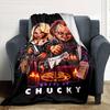 1pc Bride of Chucky Throw Blanket Soft Flannel, Cozy All Season Polyester Perfect for Home, Office