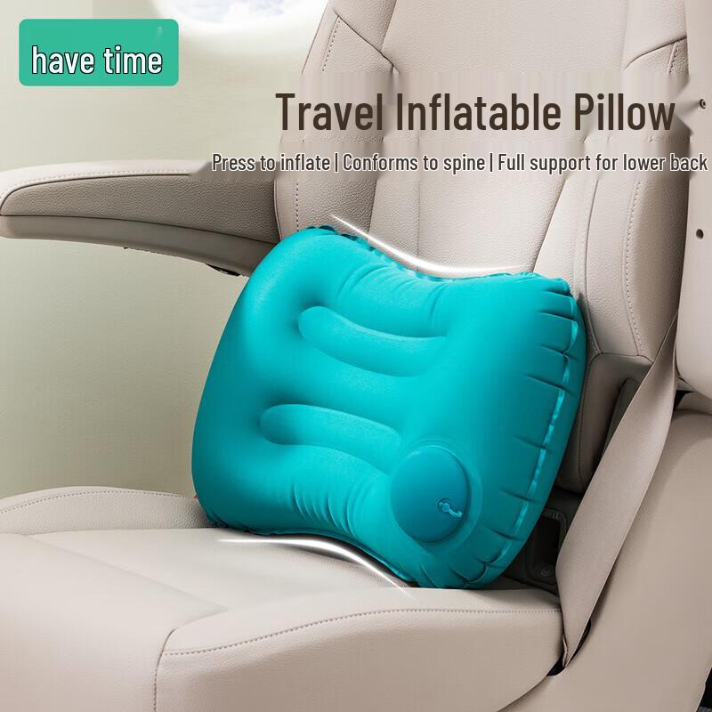 Portable Automatic Inflatable Travel Pillow & Lumbar Support