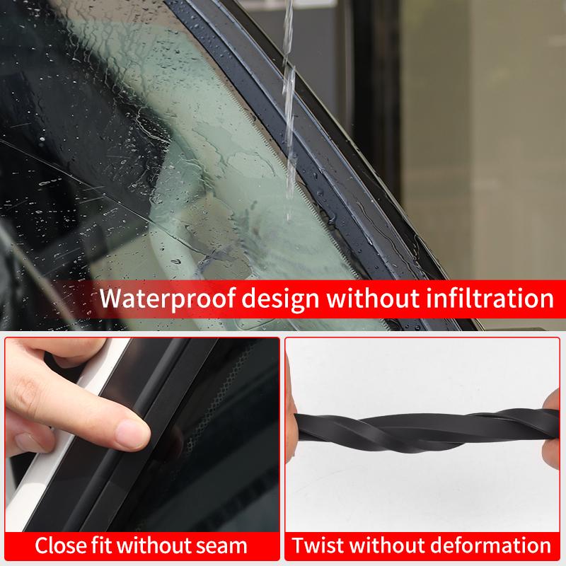 For Toyota 2010-2023 Land Cruiser Prado 150 LC150 Lexus 460 Windshield Glass Rubber Seal Strip wind noise reduction Accessories